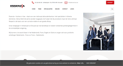 Desktop Screenshot of essenzia.be